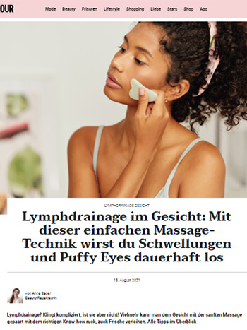 Lymphdrainage im Gesicht - Massage Technik gegen Puffy Eyes
